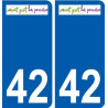 42 Penmarch logo adesivo piastra adesivi città