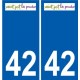 42 Penmarch logo sticker plate stickers city