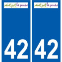 42Penmarch logo aufkleber typenschild aufkleber stadt
