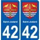 42 Penmarch stemma adesivo piastra adesivi città