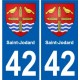 42 Penmarch stemma adesivo piastra adesivi città