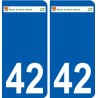 42Penmarch logo aufkleber typenschild aufkleber stadt
