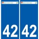 42 Penmarch logo autocollant plaque stickers ville