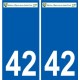 42 Penmarch logo adesivo piastra adesivi città
