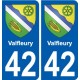 42 Penmarch coat of arms sticker plate stickers city