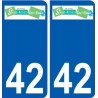 42 Penmarch logo adesivo piastra adesivi città