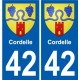 42 Penmarch wappen aufkleber typenschild aufkleber stadt