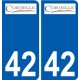 42 Penmarch logo autocollant plaque stickers ville