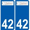 42 Penmarch logo autocollant plaque stickers ville