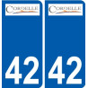 42 Penmarch logo sticker plate stickers city