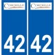 42 Penmarch logo adesivo piastra adesivi città