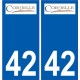 42 Penmarch logo sticker plate stickers city