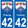 42 Penmarch stemma adesivo piastra adesivi città