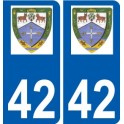 42 Penmarch logo autocollant plaque stickers ville