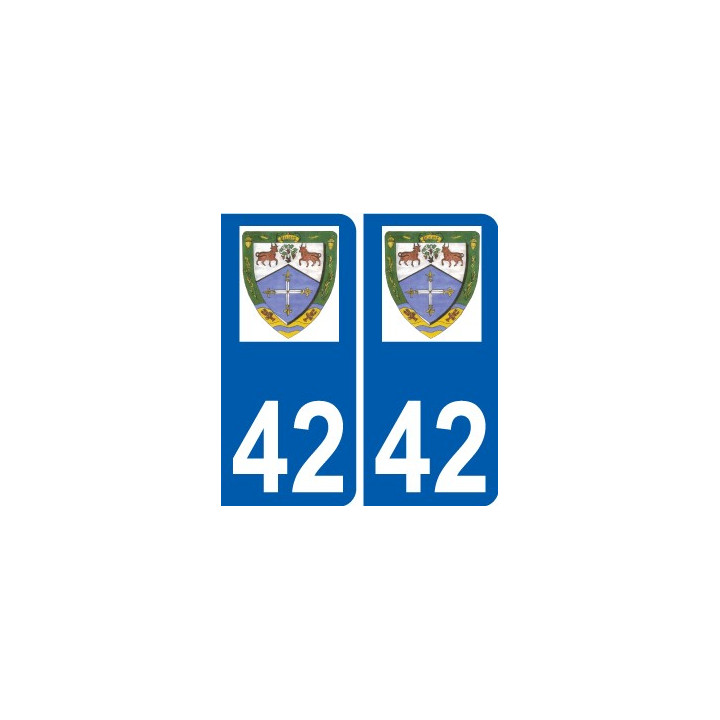 42 Penmarch logotipo de la etiqueta engomada de la placa de pegatinas de la ciudad