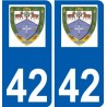 42 Penmarch logo autocollant plaque stickers ville