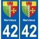 42 Penmarch blason autocollant plaque stickers ville