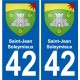 42 Penmarch blason autocollant plaque stickers ville