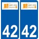 42 Penmarch logo sticker plate stickers city