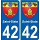 42 Penmarch stemma adesivo piastra adesivi città