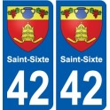 42 Penmarch coat of arms sticker plate stickers city