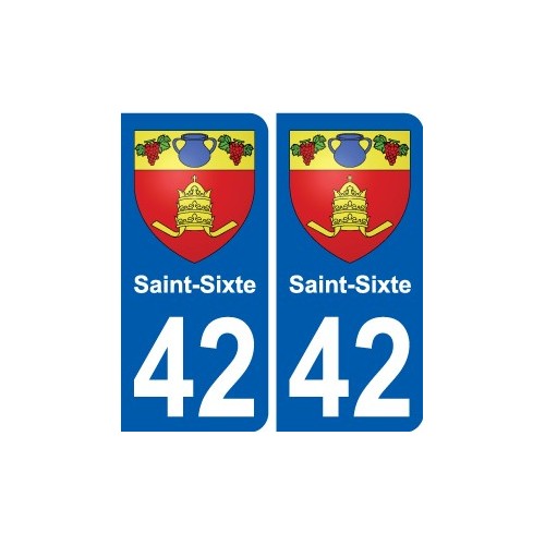 42 Penmarch coat of arms sticker plate stickers city