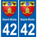 42 Penmarch stemma adesivo piastra adesivi città