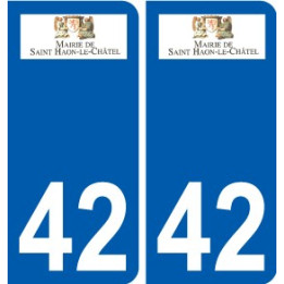 42 Penmarch logotipo de la etiqueta engomada de la placa de pegatinas de la ciudad
