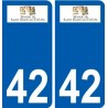 42 Penmarch logo sticker plate stickers city