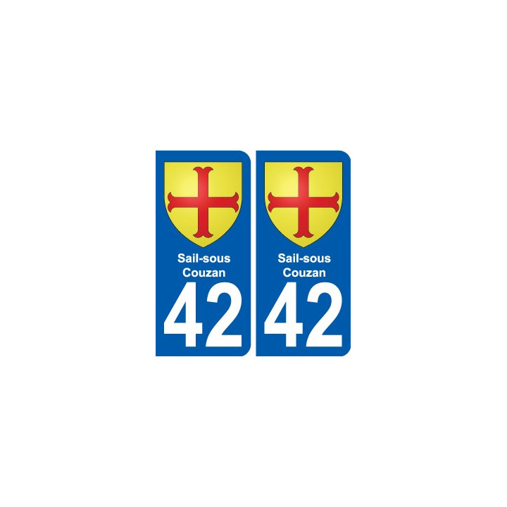 42 Penmarch coat of arms sticker plate stickers city