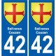 42 Penmarch blason autocollant plaque stickers ville
