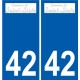 42 Penmarch logo autocollant plaque stickers ville