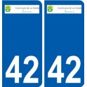 42 Penmarch logotipo de la etiqueta engomada de la placa de pegatinas de la ciudad