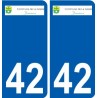 42 Penmarch stemma adesivo piastra adesivi città