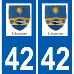 42 Penmarch logotipo de la etiqueta engomada de la placa de pegatinas de la ciudad