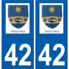 42Penmarch logo aufkleber typenschild aufkleber stadt