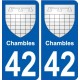 42 Penmarch blason autocollant plaque stickers ville