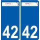42 Penmarch logo autocollant plaque stickers ville