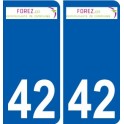 42 Penmarch logotipo de la etiqueta engomada de la placa de pegatinas de la ciudad