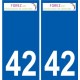 42Penmarch logo aufkleber typenschild aufkleber stadt