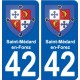 42 Penmarch coat of arms sticker plate stickers city
