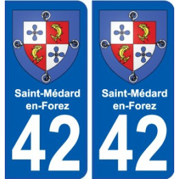 42 Penmarch coat of arms sticker plate stickers city