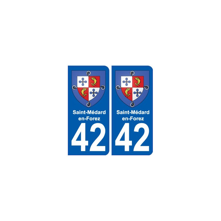42 Penmarch escudo de armas de la etiqueta engomada de la placa de pegatinas de la ciudad
