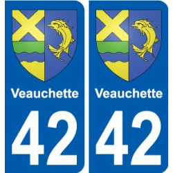 42 Penmarch escudo de armas de la etiqueta engomada de la placa de pegatinas de la ciudad