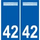 42 Penmarch logo autocollant plaque stickers ville