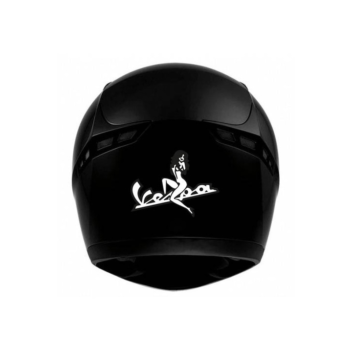 Pin Up Vespa moto scooter autocollant sticker adhesif