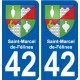 42 Penmarch stemma adesivo piastra adesivi città