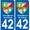 42 Penmarch stemma adesivo piastra adesivi città