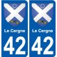 42 Penmarch wappen aufkleber typenschild aufkleber stadt