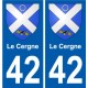 42 Penmarch wappen aufkleber typenschild aufkleber stadt